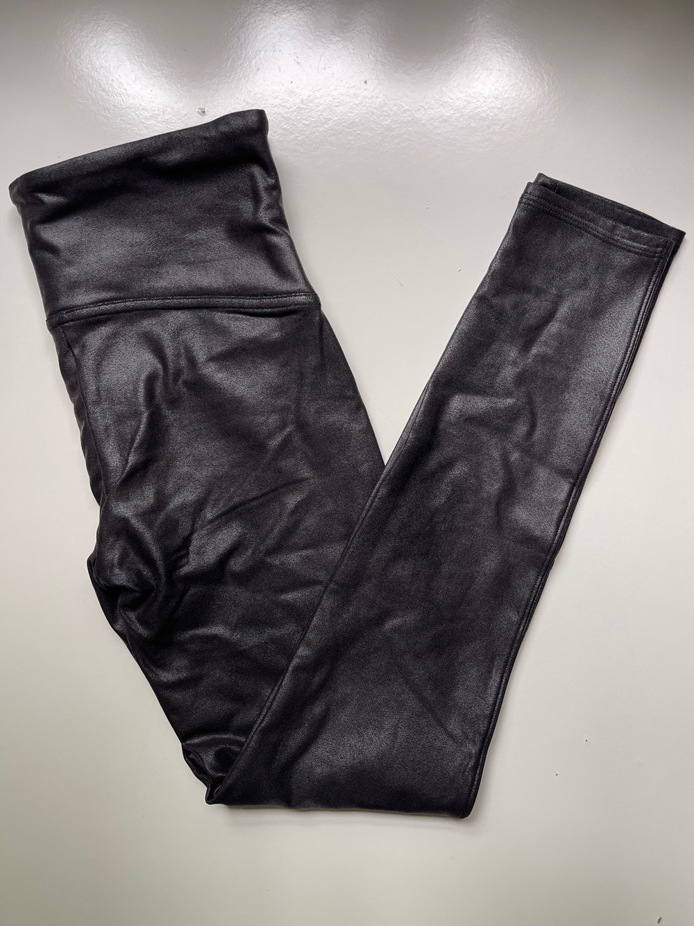 NWT - SPANX Black Faux Leather Women’s Leggings